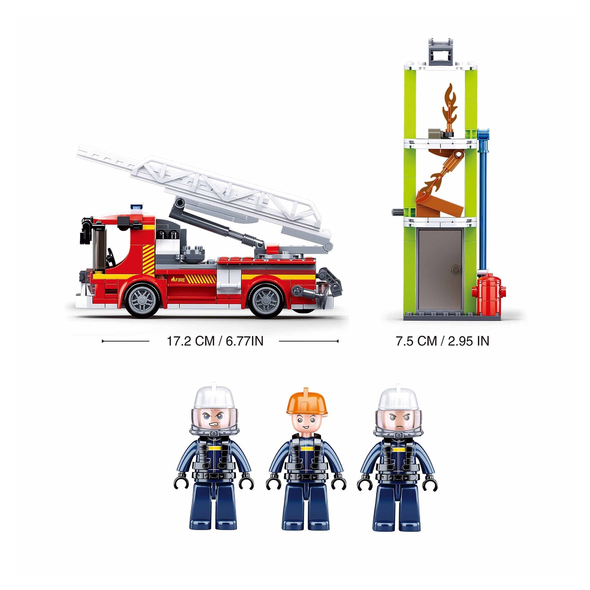 Playzu By Sluban Fire Fighting Training Center Building Blocks Toys || 6years++ - Toys4All.in