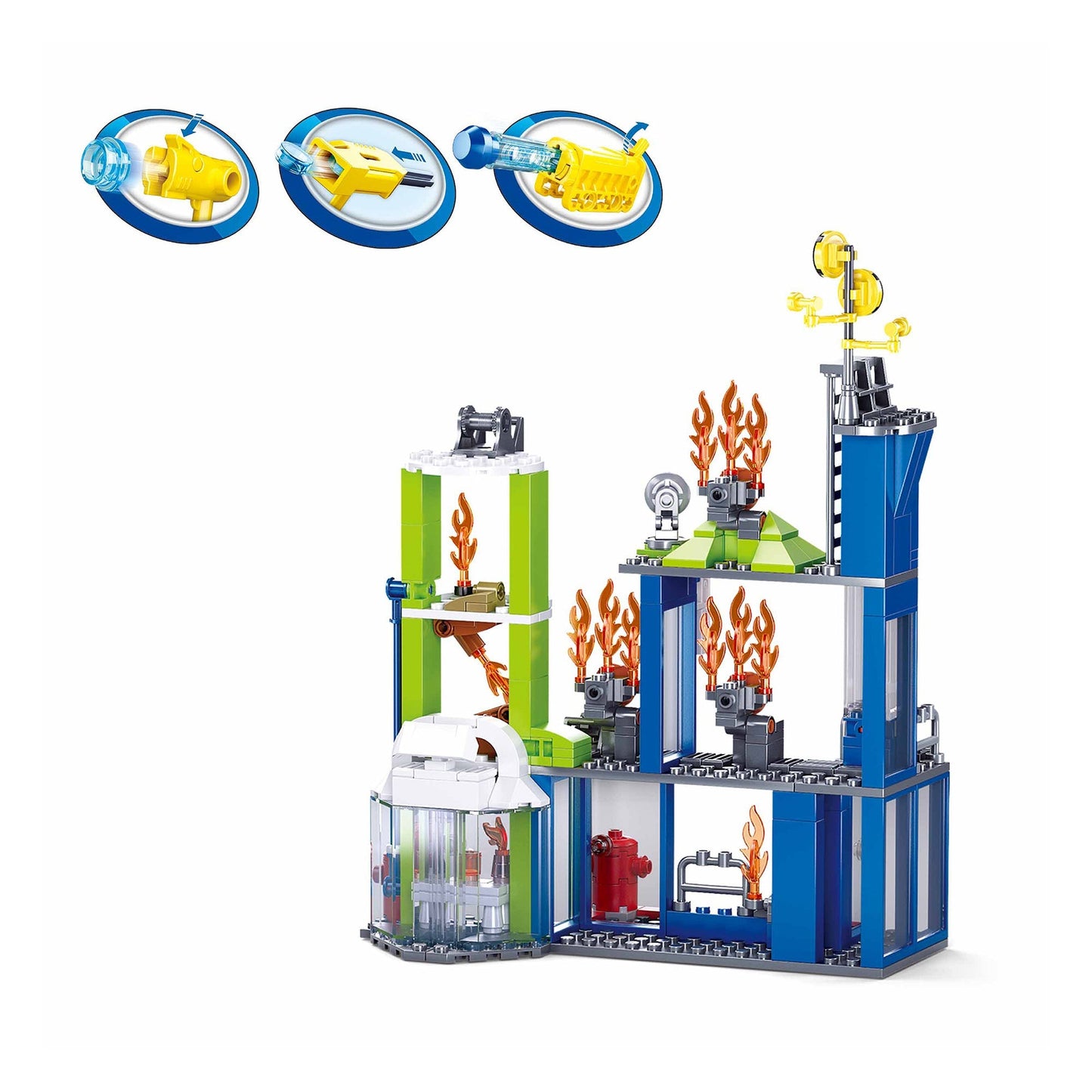 Playzu By Sluban Fire Fighting Training Center Building Blocks Toys || 6years++ - Toys4All.in