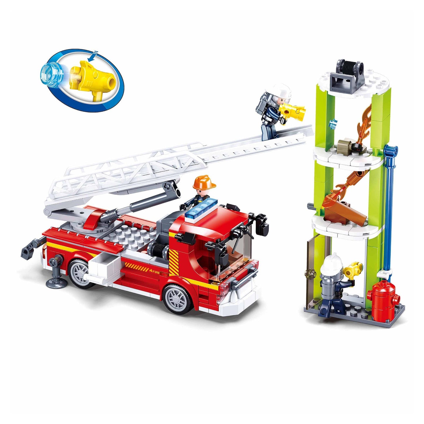 Playzu By Sluban Fire Fighting Training Center Building Blocks Toys || 6years++ - Toys4All.in