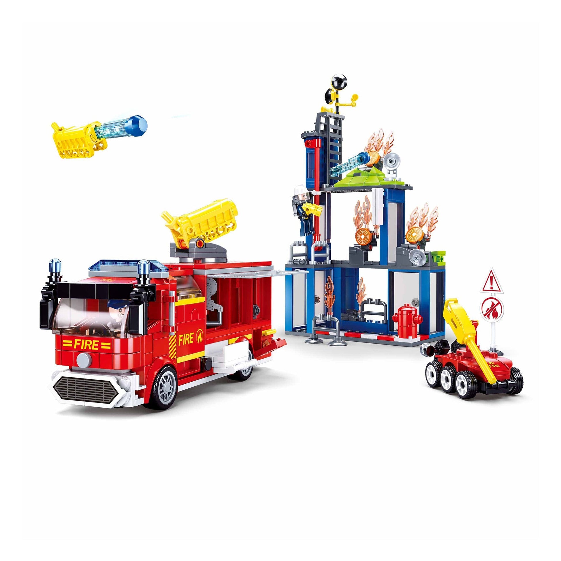 Playzu By Sluban Fire Fighting Training Center Building Blocks Toys || 6years++ - Toys4All.in