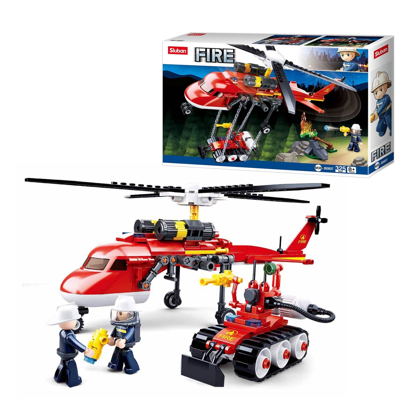 Playzu By Sluban Fire Helicopter Building Blocks Toys || 8years to 12years - Toys4All.in