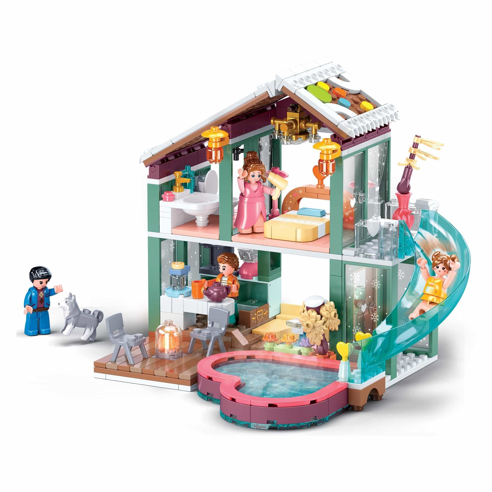 Playzu By Sluban Happy Diary-Resort Building Blocks Kit || 10years to 16years - Toys4All.in