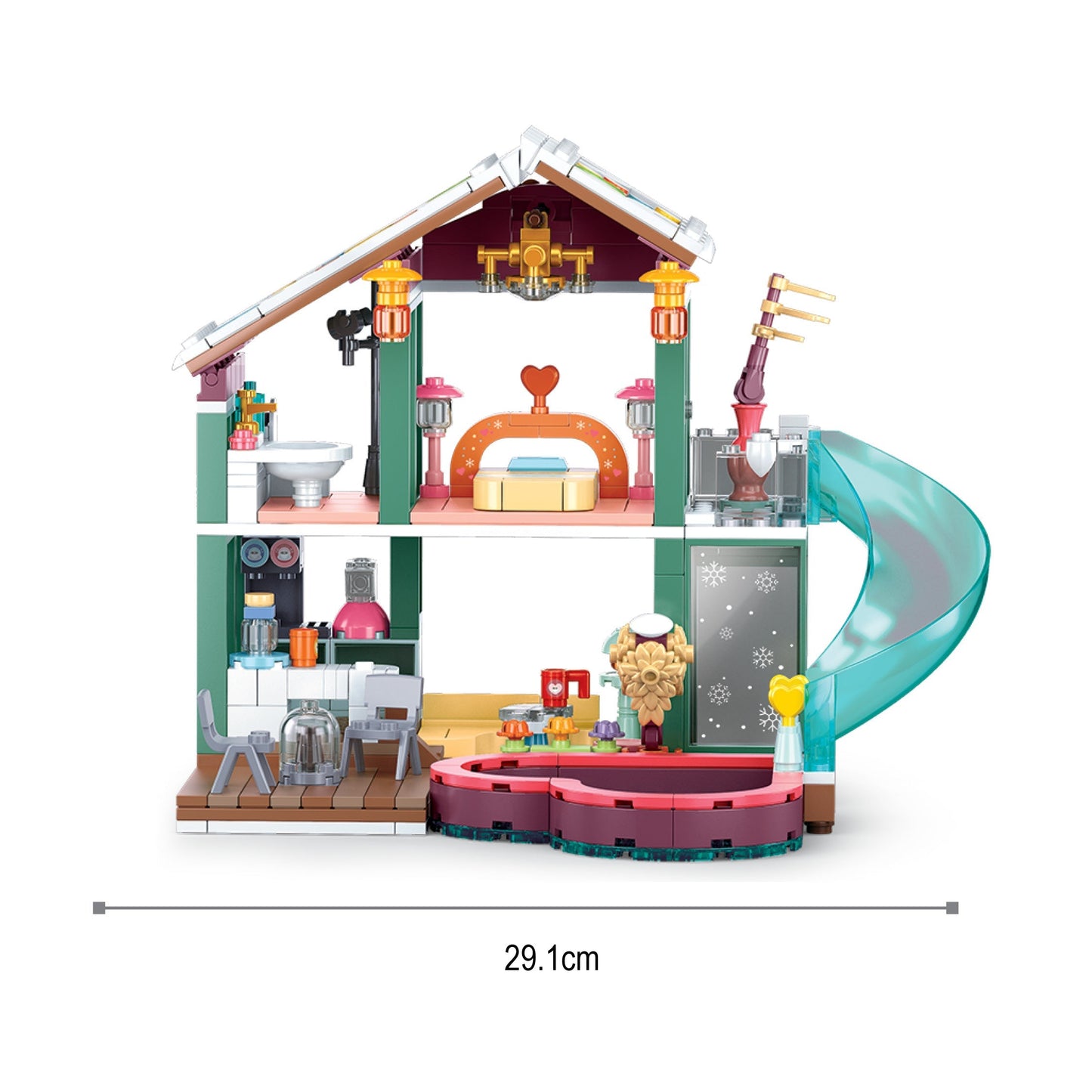 Playzu By Sluban Happy Diary-Resort Building Blocks Kit || 10years to 16years - Toys4All.in
