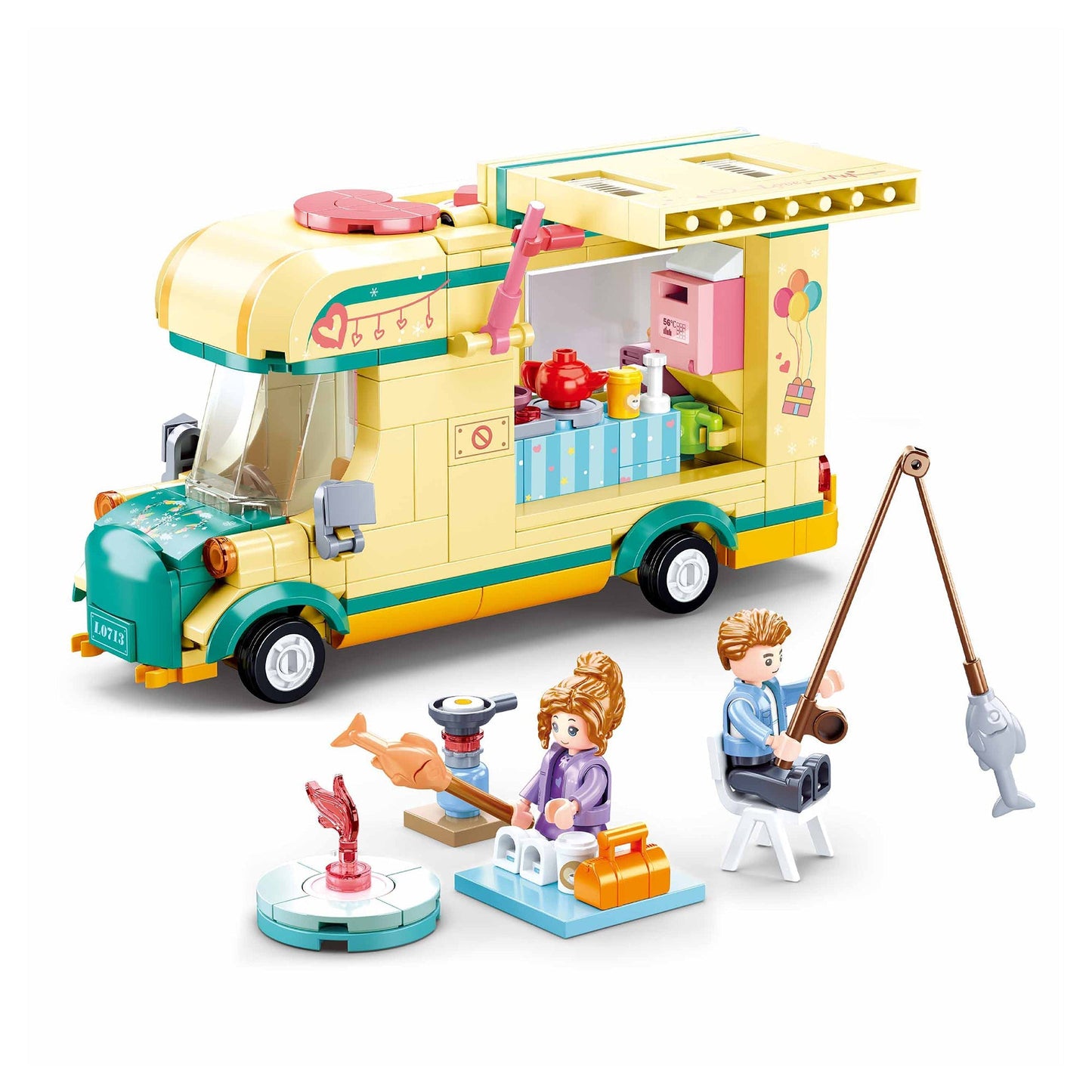 Playzu By Sluban Happy Diary (Winter Travel In Snow)-Caravanning || 6years++ - Toys4All.in