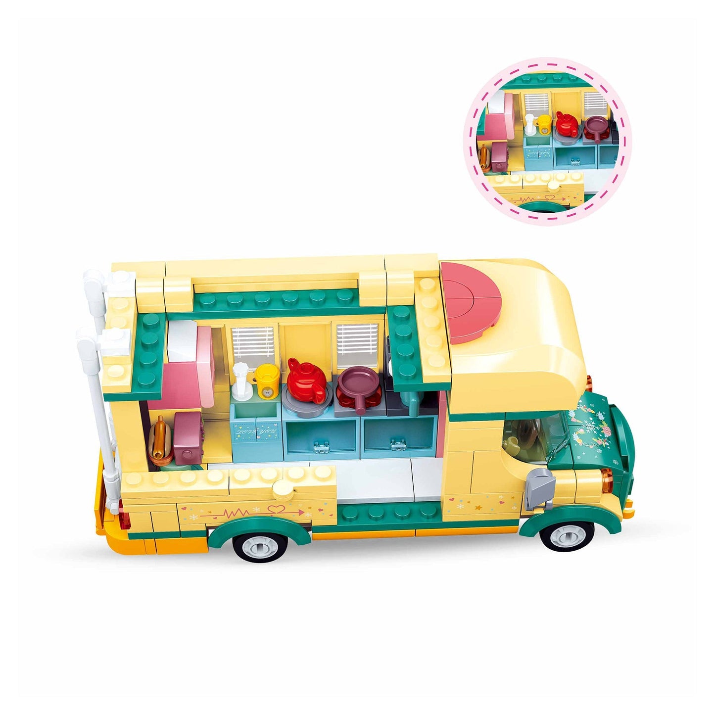 Playzu By Sluban Happy Diary (Winter Travel In Snow)-Caravanning || 6years++ - Toys4All.in