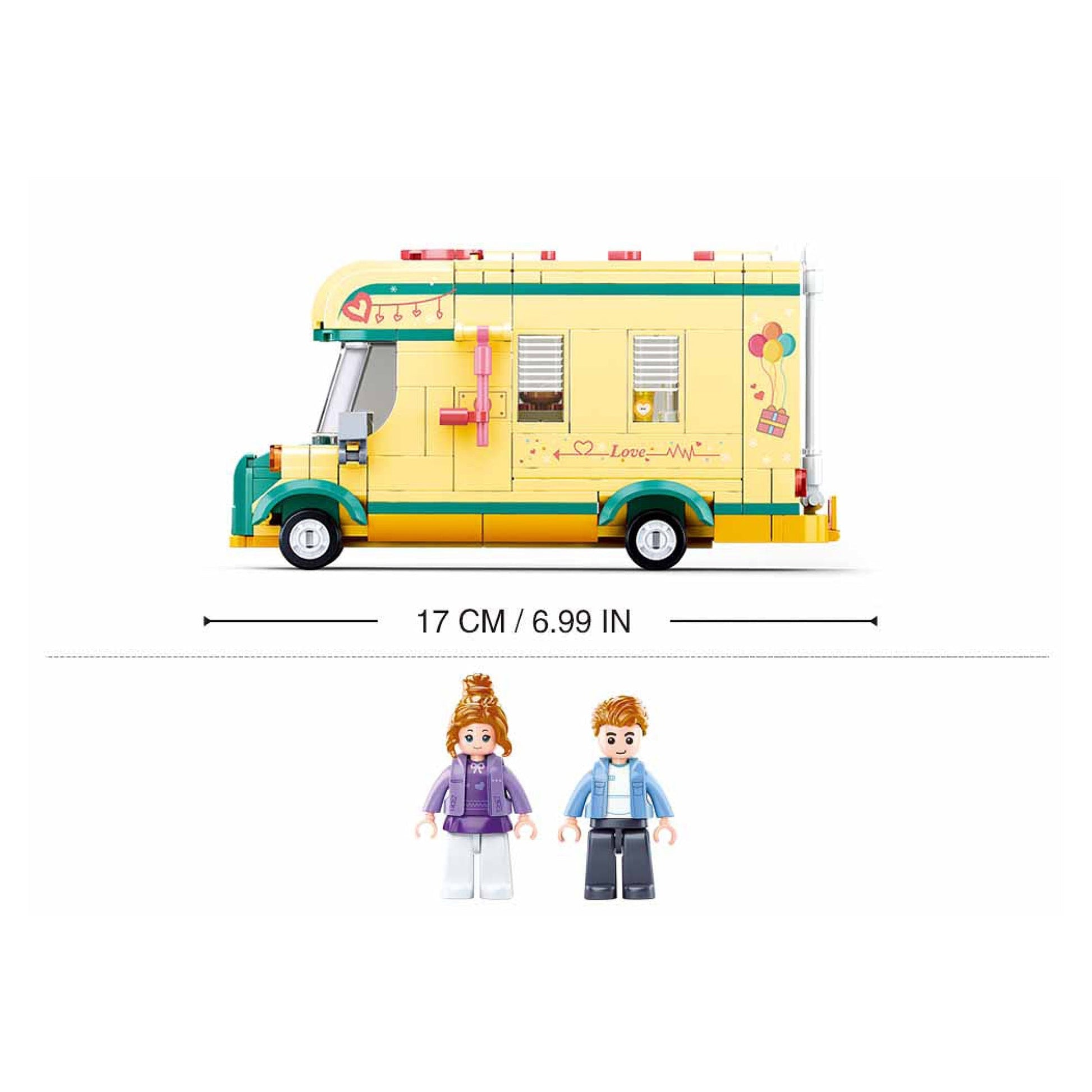 Playzu By Sluban Happy Diary (Winter Travel In Snow)-Caravanning || 6years++ - Toys4All.in