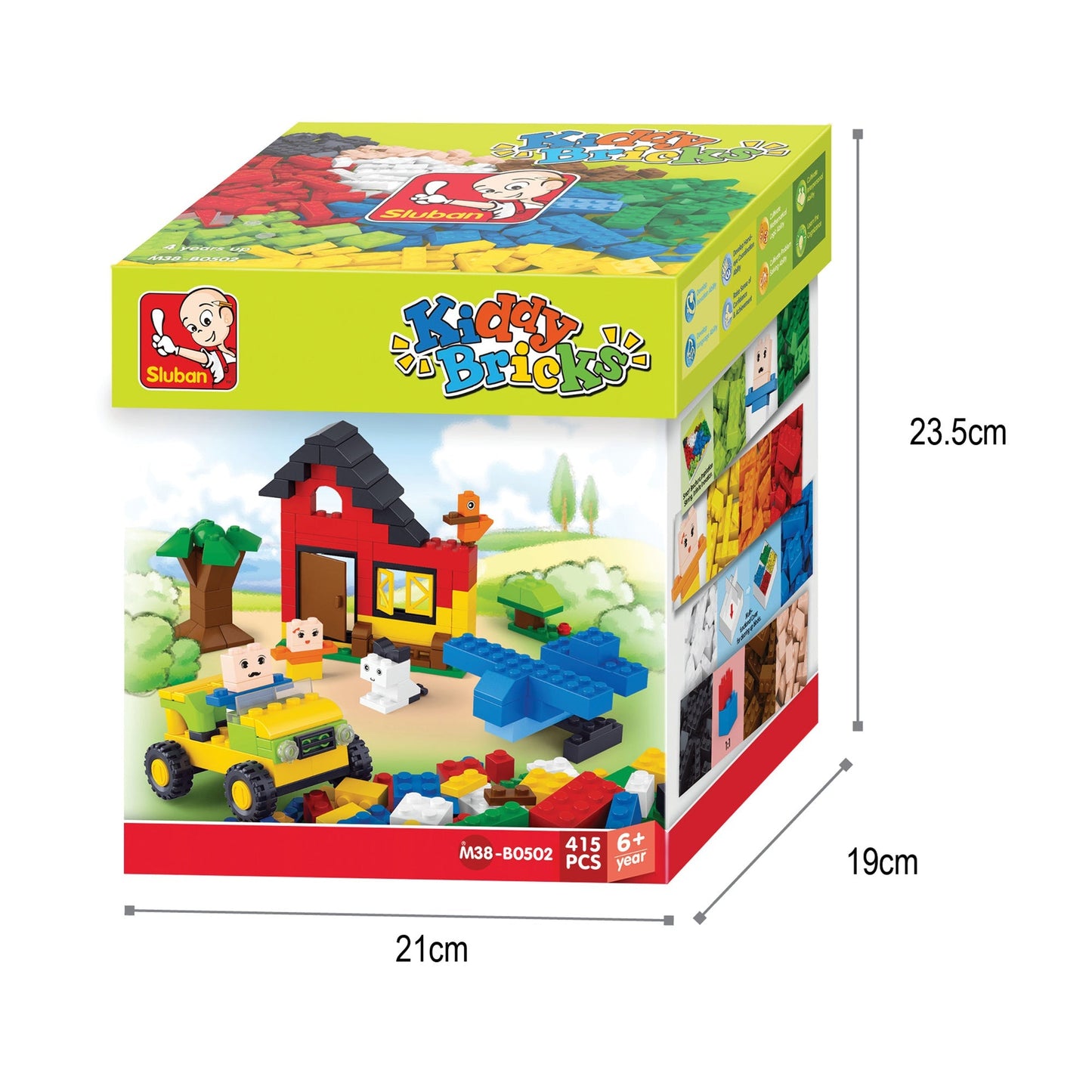 Playzu By Sluban Kiddy Bricks Building Blocks Toys || 6years to 12years - Toys4All.in