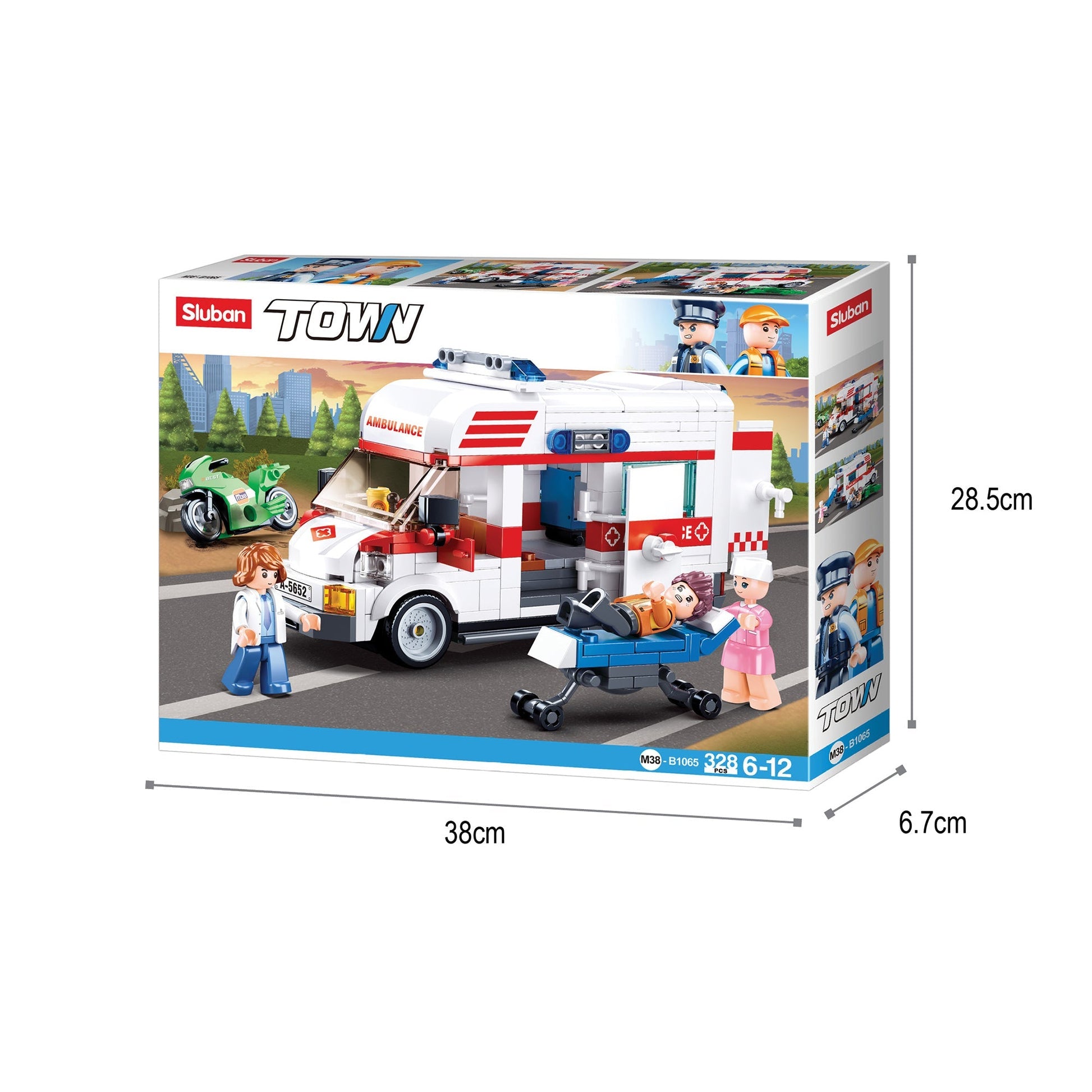 Playzu By Sluban Large Size Ambulance Building Blocks Toys || 6years to 12years - Toys4All.in
