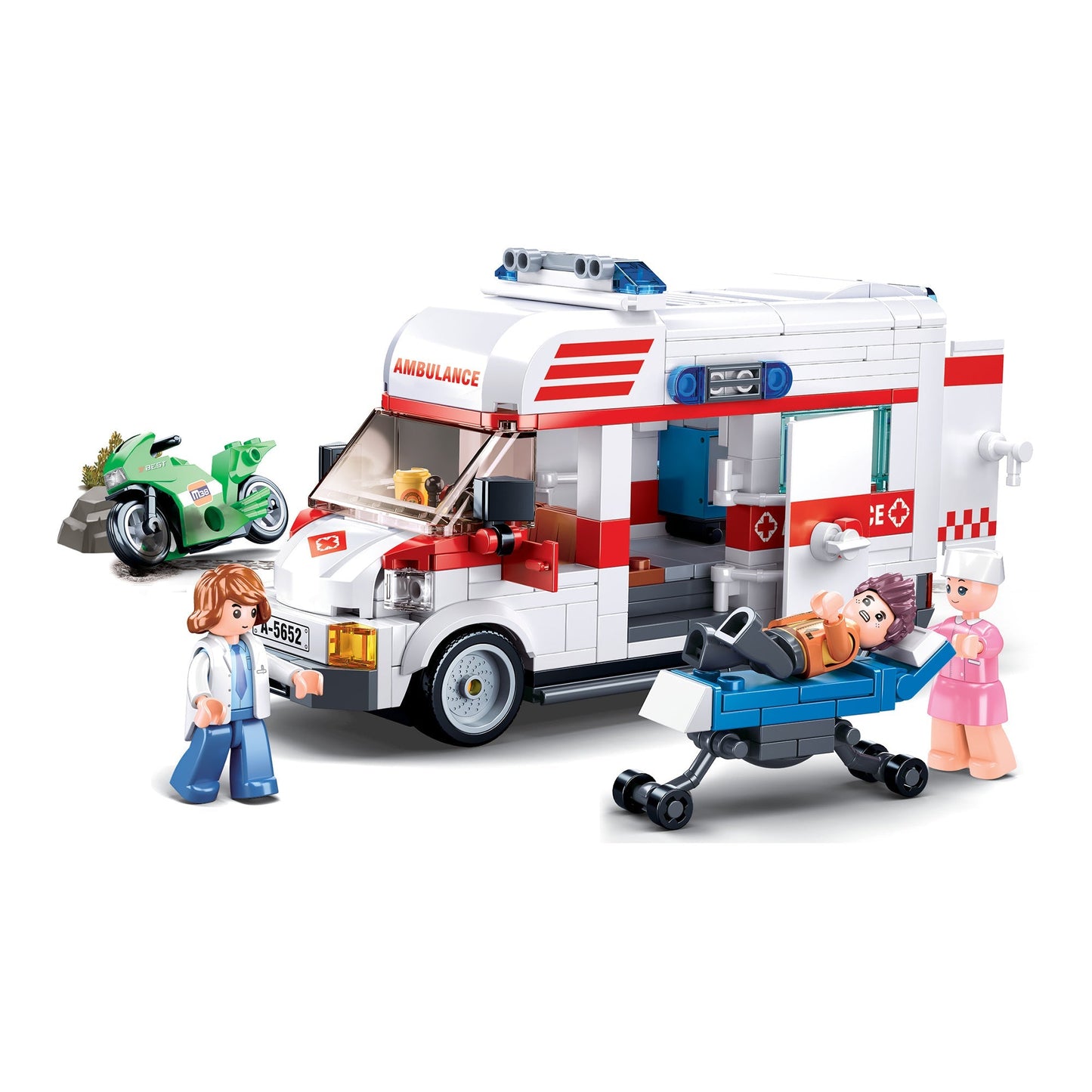 Playzu By Sluban Large Size Ambulance Building Blocks Toys || 6years to 12years - Toys4All.in