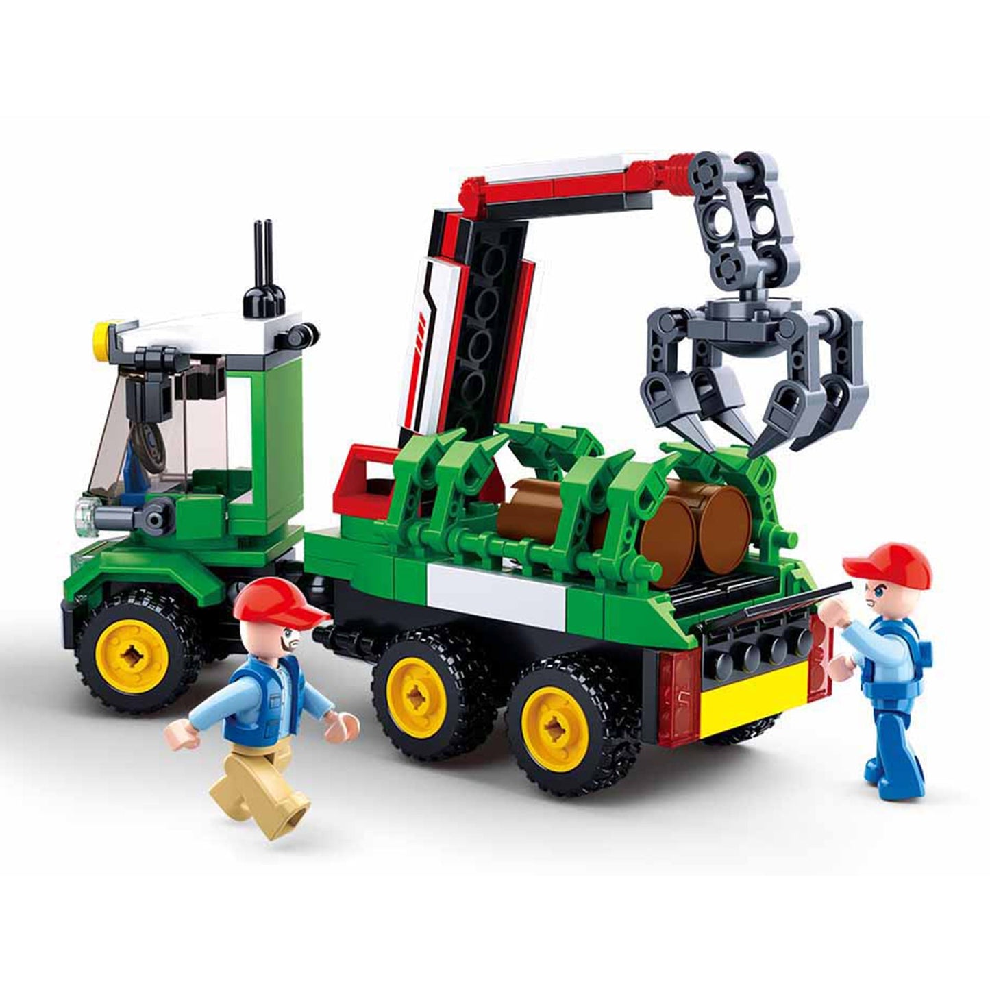 Playzu By Sluban Log Trailer Building Blocks Toys || 6years to 14years - Toys4All.in