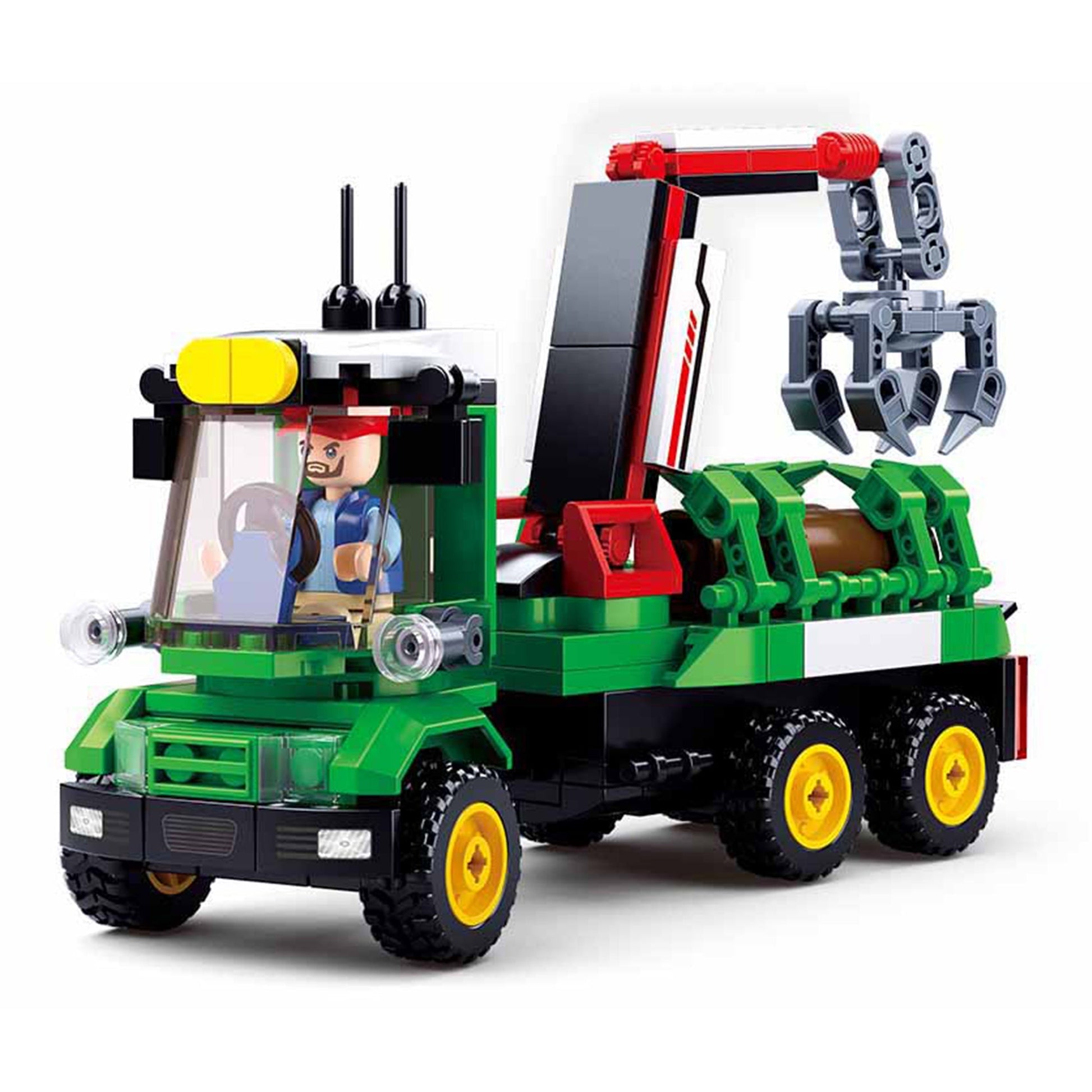 Playzu By Sluban Log Trailer Building Blocks Toys || 6years to 14years - Toys4All.in