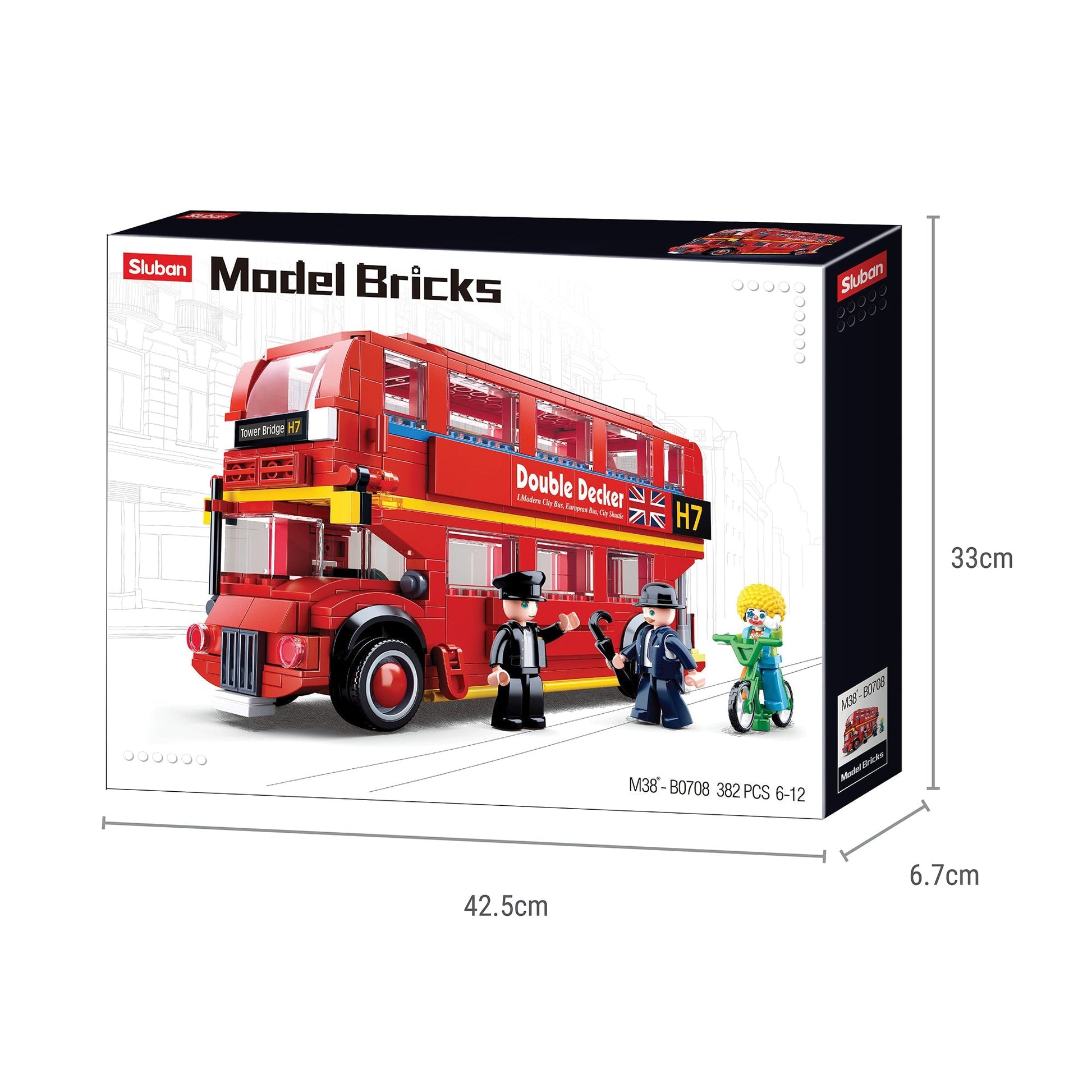 Playzu By Sluban Model bricks-London Bus || 6years++ - Toys4All.in