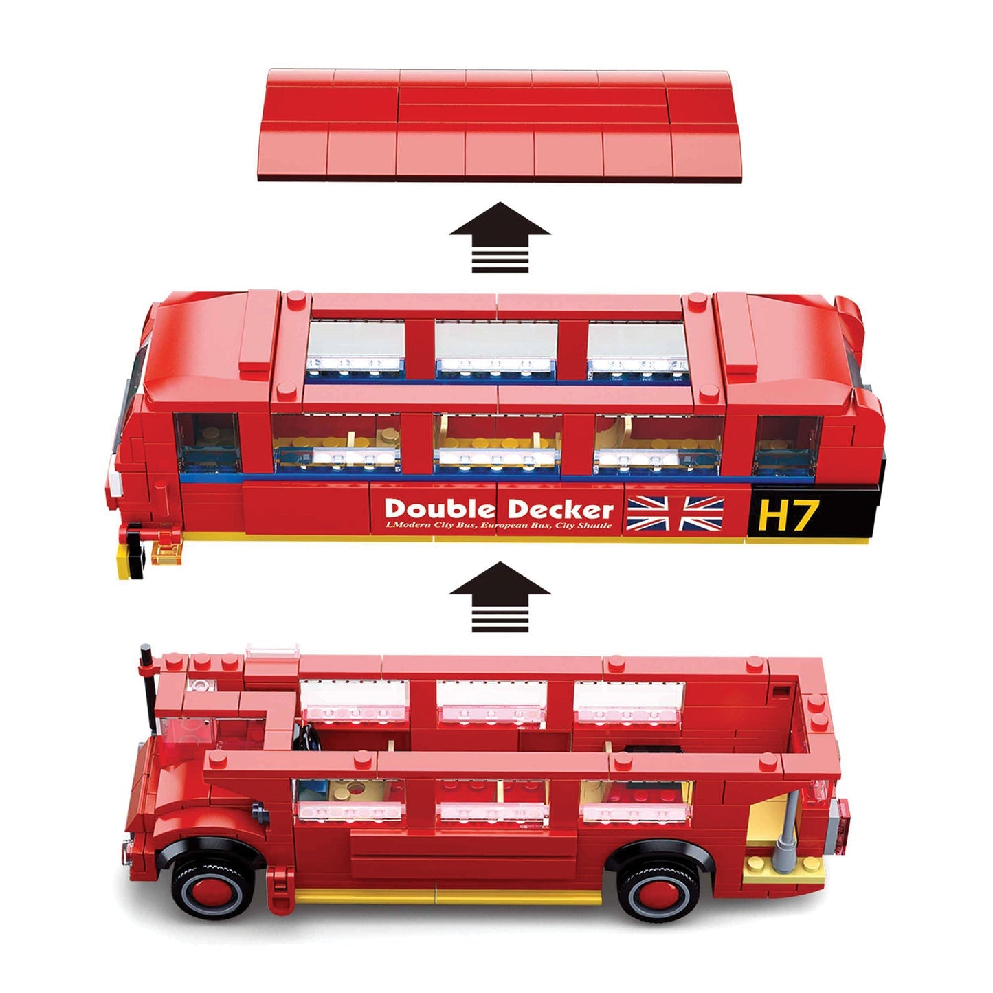 Playzu By Sluban Model bricks-London Bus || 6years++ - Toys4All.in