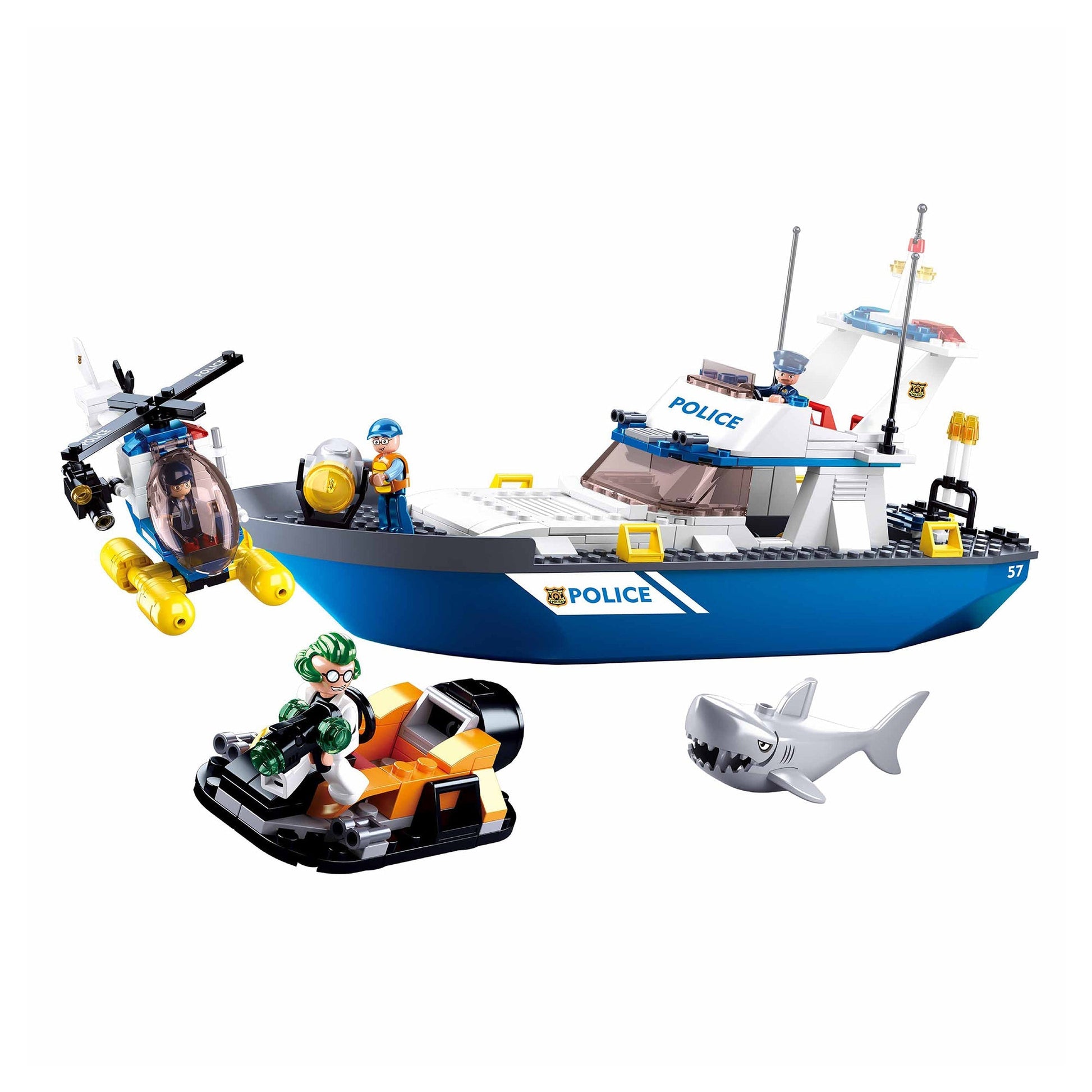 Playzu By Sluban POLICE II-Land & Sea Police || 6years++ - Toys4All.in