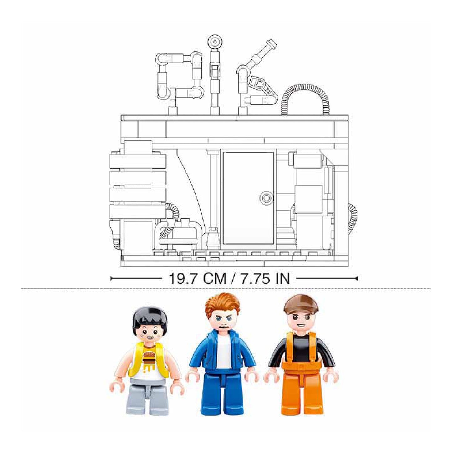 Playzu By Sluban TOWN-Petrol Station || 6years++ - Toys4All.in