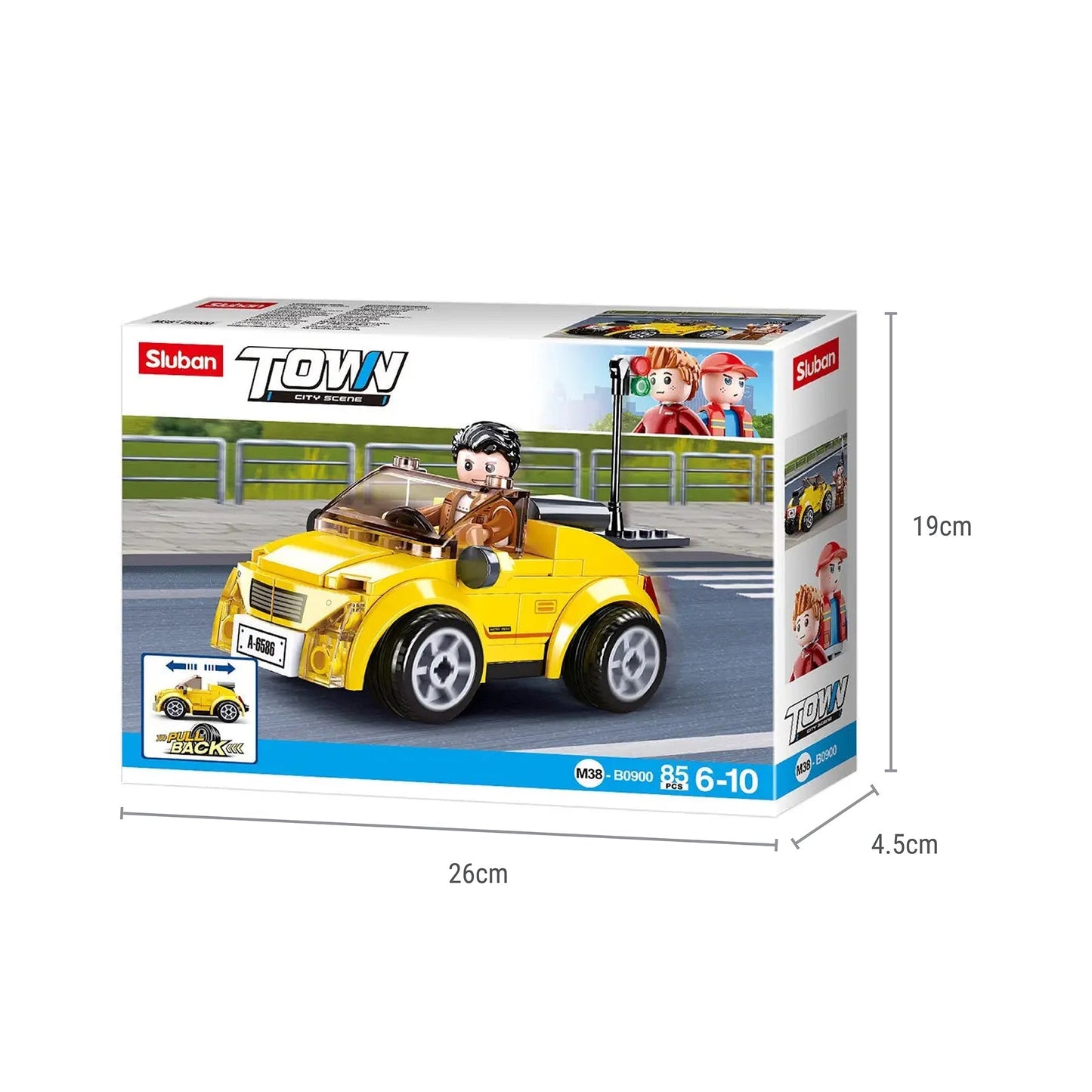 Playzu By Sluban TOWN - Sport Car || 6years++ - Toys4All.in