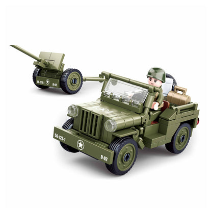 Playzu By Sluban WWII-WILLYS JEEP || 6years++ - Toys4All.in