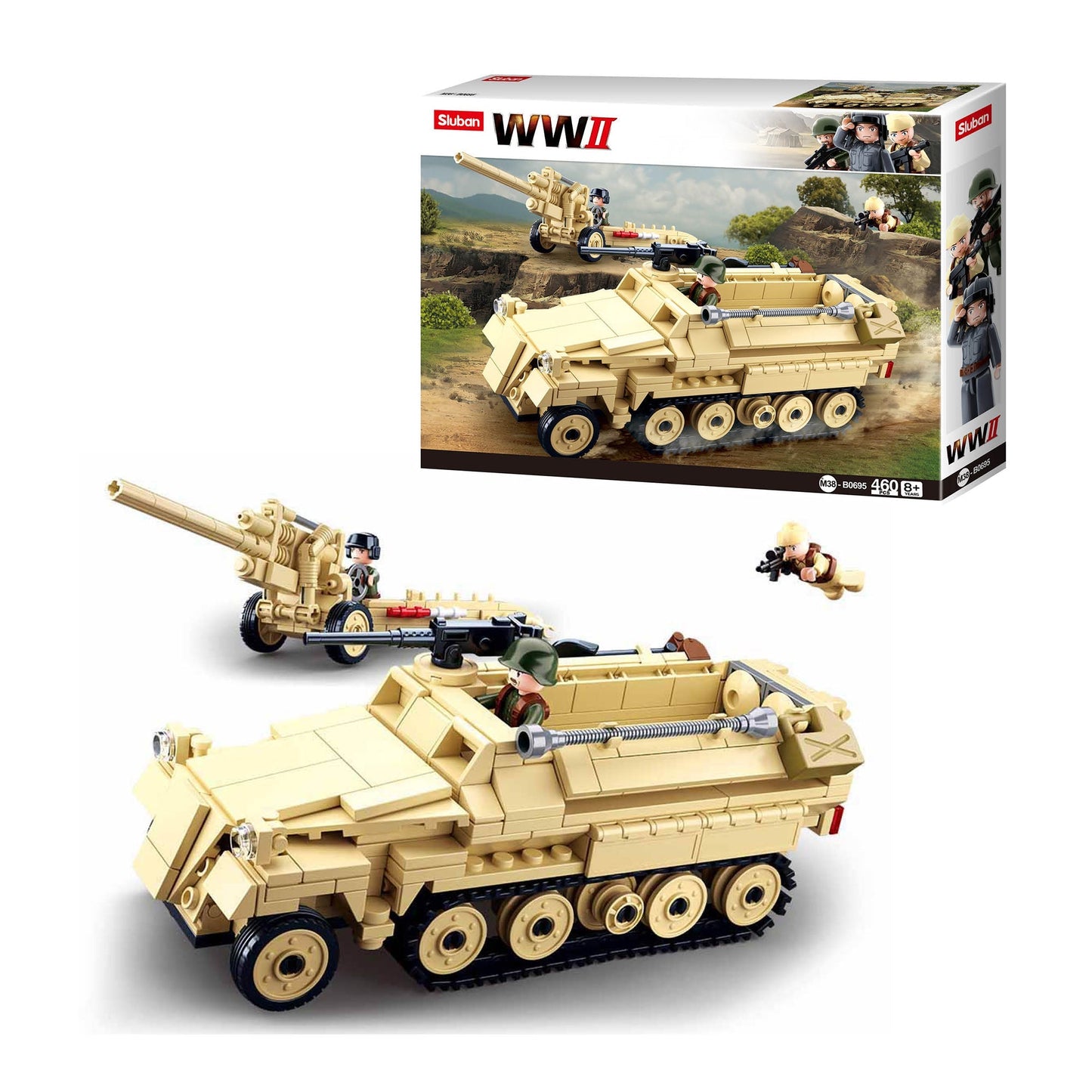 Playzu By Sluban Ww2 Half Track || 8years to 12years - Toys4All.in