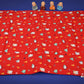 Red Diaper Changing Mat ( plastic base with 3 diaper mats ) 100 % Organic Cotton with Antimicrobial Finish - Toys4All.in