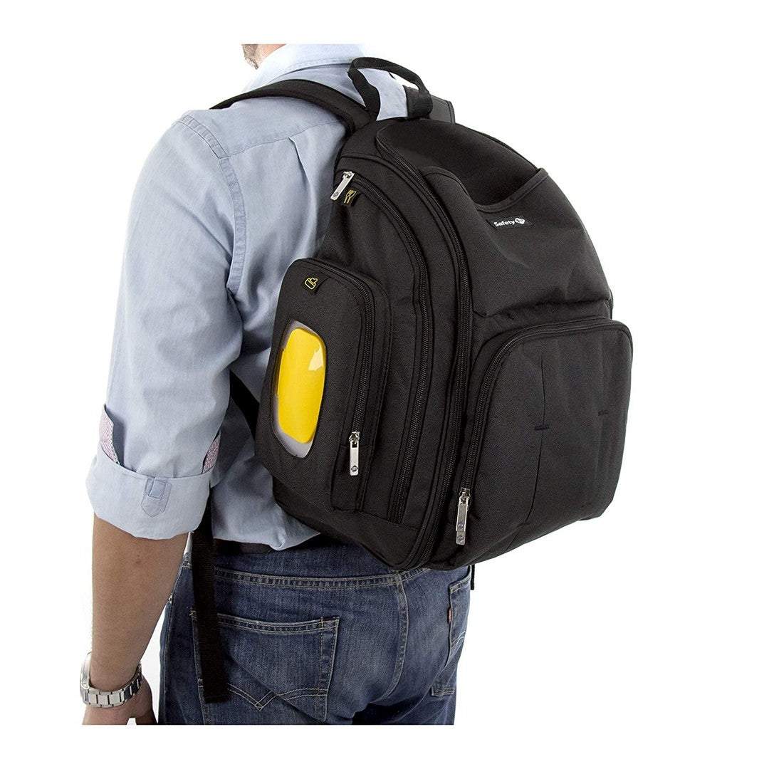 Safety 1st Diaper Backpack || Fashion-Black || Birth+ to 36months - Toys4All.in