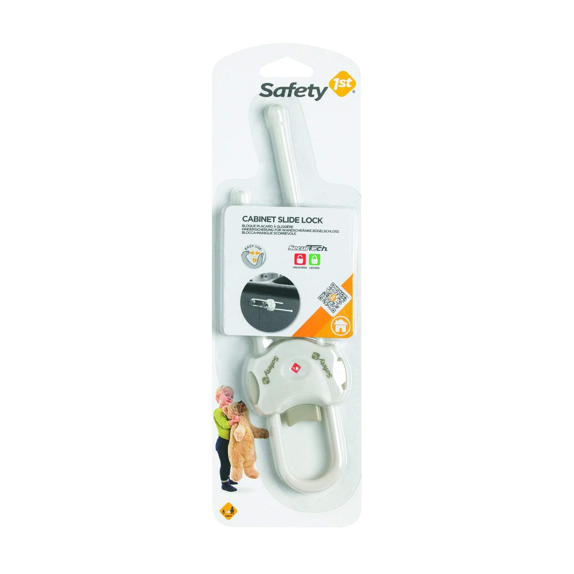 Safety 1st White Color Cabinet Slide Lock || 6months to 48months - Toys4All.in