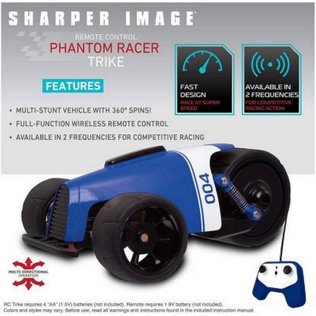 Sharper Image Phantom Racer Trike Vehicle  Blue ||  6years to 14years - Toys4All.in