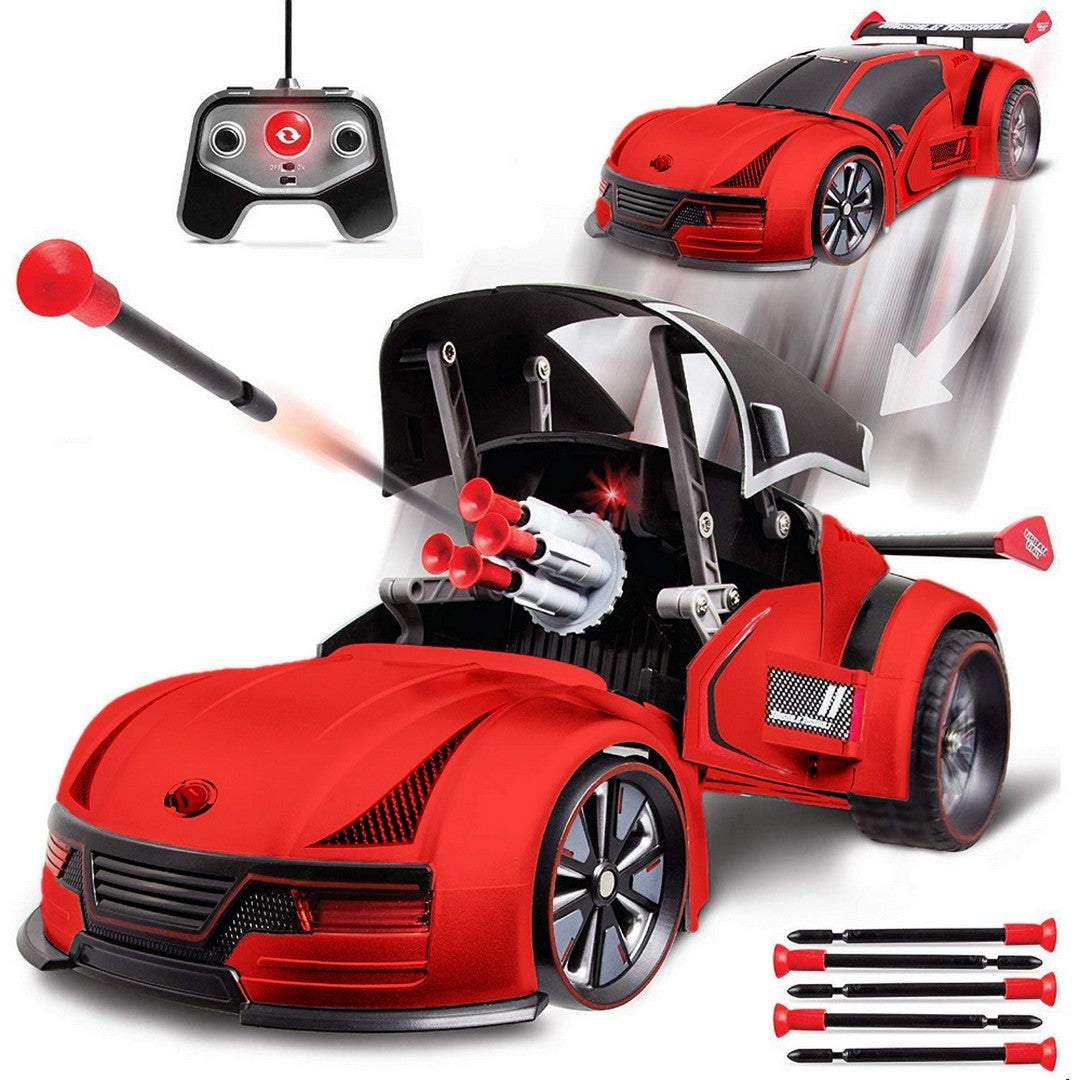 Sharper Image Transforming Missile Launcher  Vehicle  Red ||  6years to 14years - Toys4All.in
