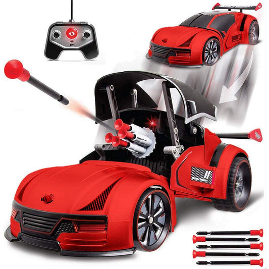 Sharper Image Transforming Missile Launcher  Vehicle  Red ||  6years to 14years - Toys4All.in