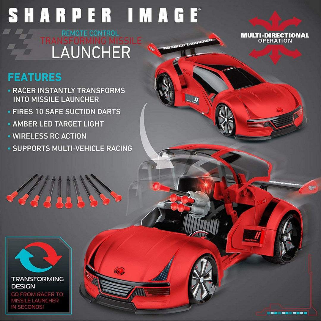 Sharper Image Transforming Missile Launcher  Vehicle  Red ||  6years to 14years - Toys4All.in