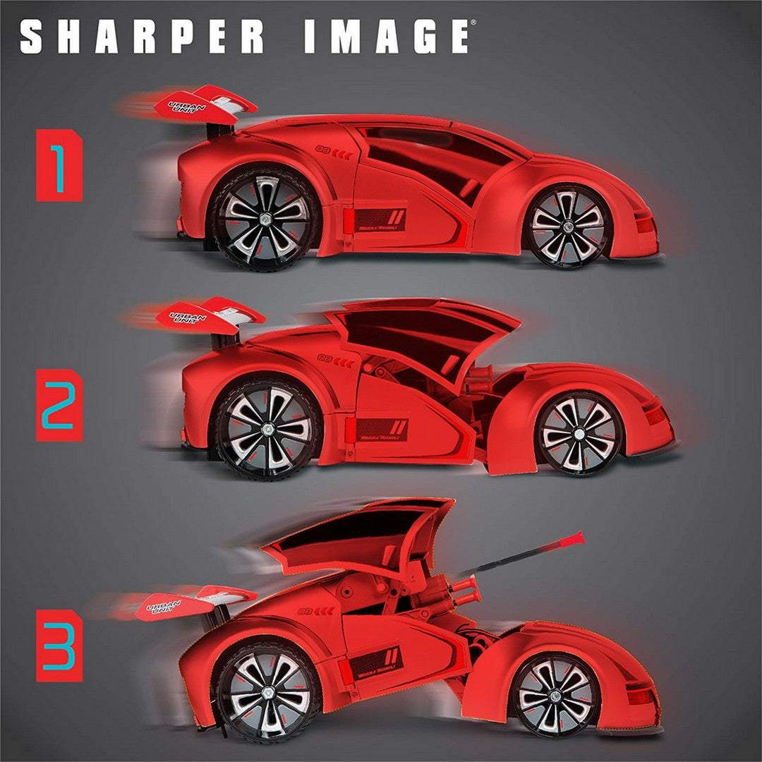 Sharper Image Transforming Missile Launcher  Vehicle  Red ||  6years to 14years - Toys4All.in