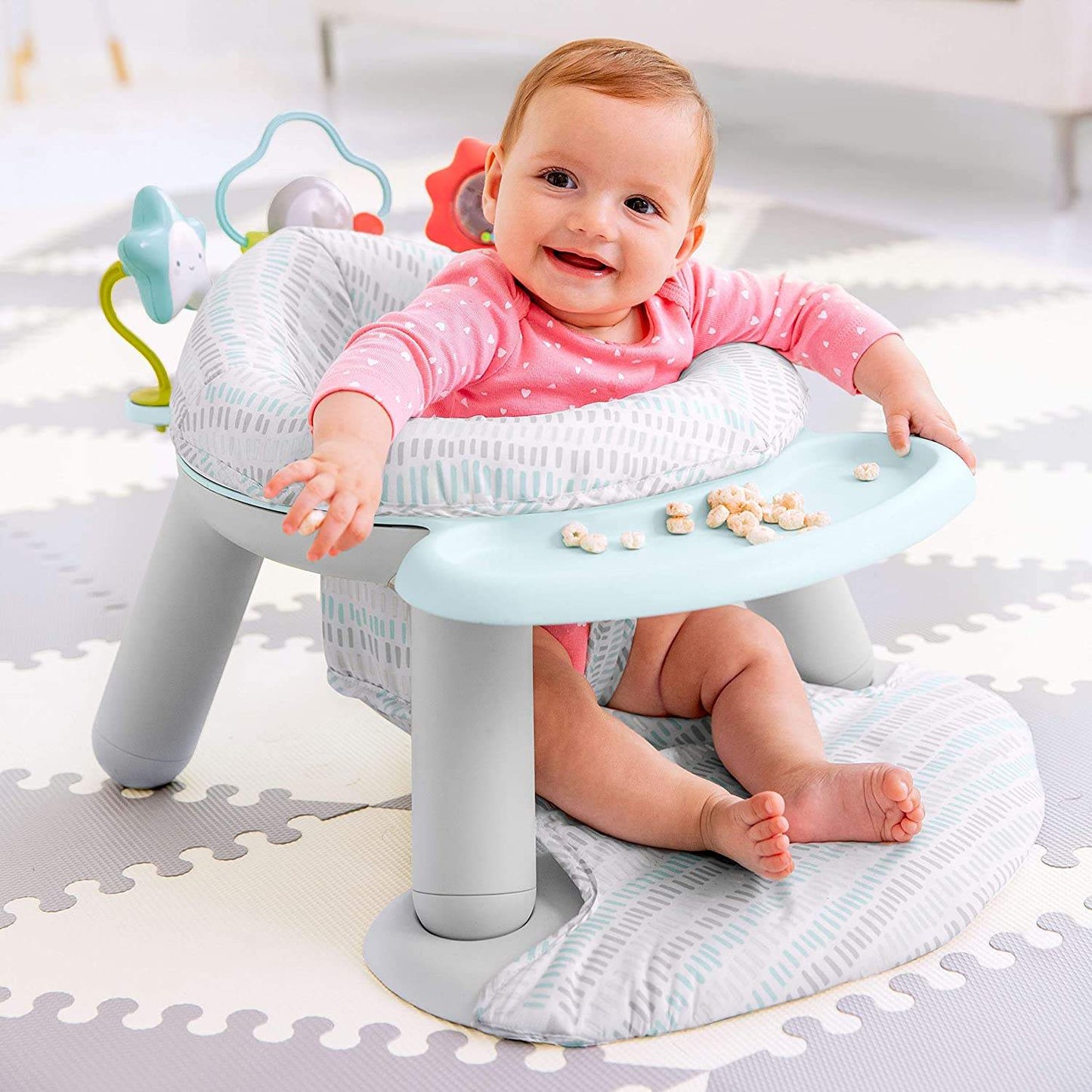 Skip Hop 2in1 Silver Lining Cloud Activity Floor Seat || 4months to 48months - Toys4All.in