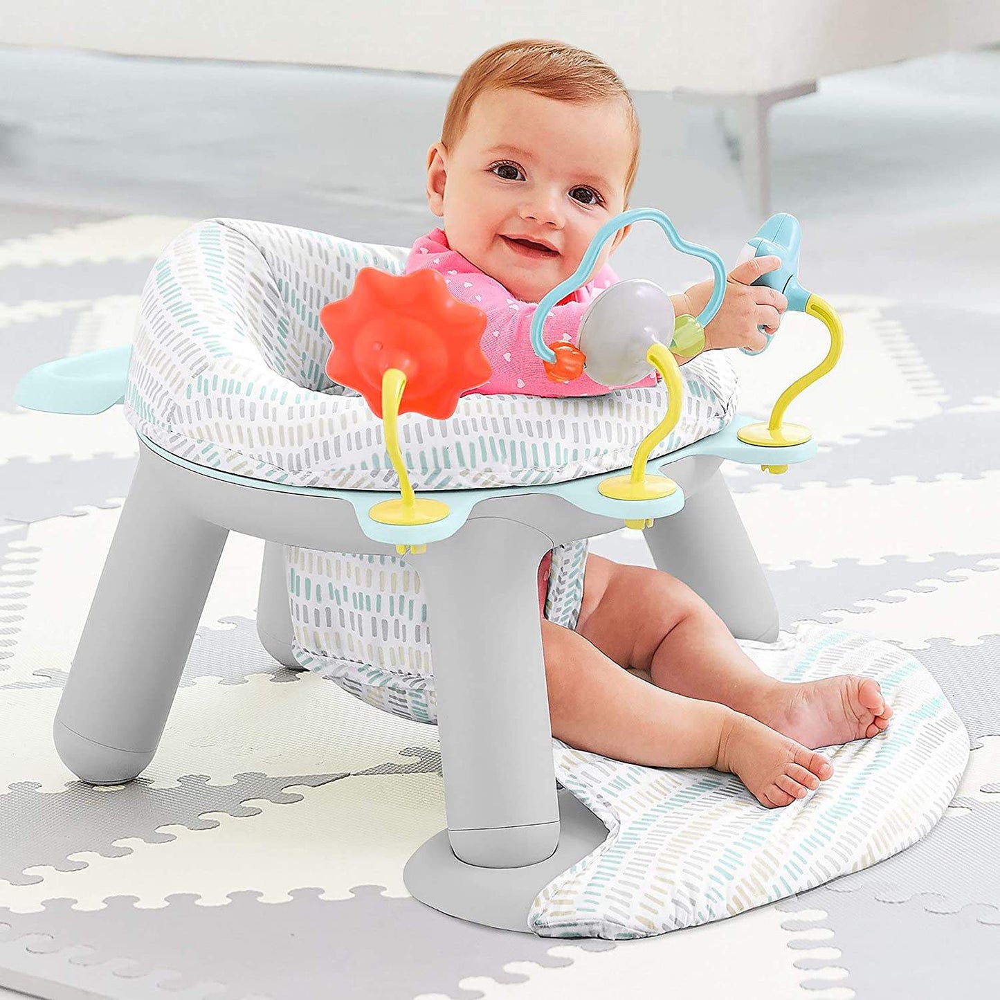 Skip Hop 2in1 Silver Lining Cloud Activity Floor Seat || 4months to 48months - Toys4All.in