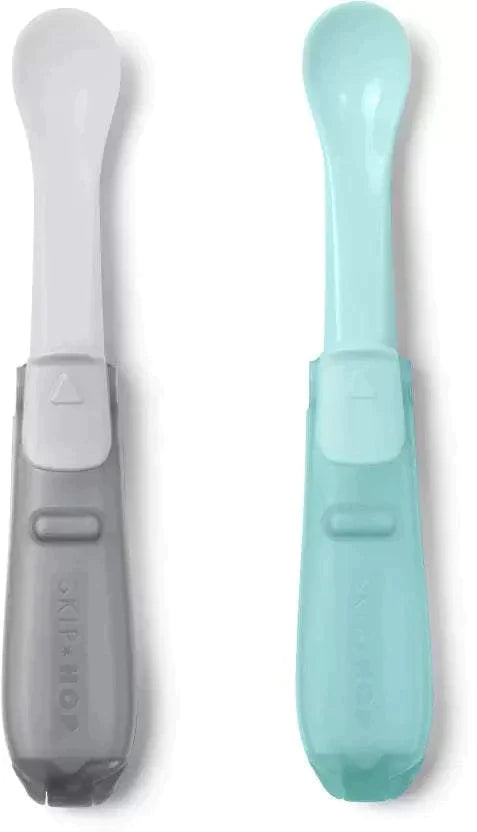 Skip Hop Easy Fold Travel Teal & Grey Spoons || 3months to 36months - Toys4All.in