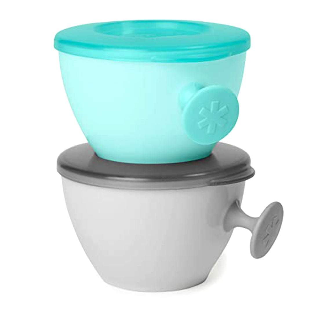 Skip Hop Easy Grab Teal & Grey Bowls || 3months to 36months - Toys4All.in