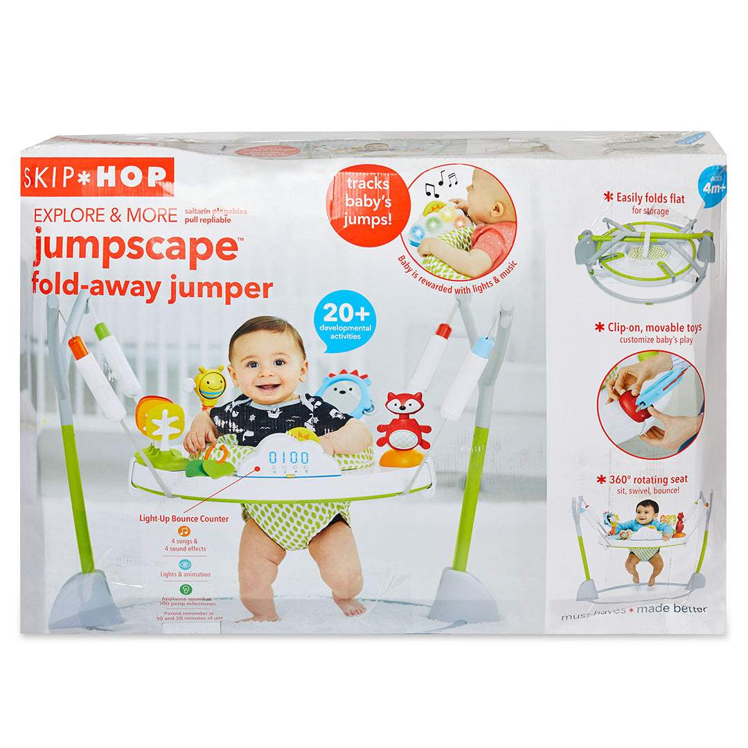 Skip Hop Fox Design E&M Jumpscape Fold Away Activity Jumper || 4months to 48months - Toys4All.in
