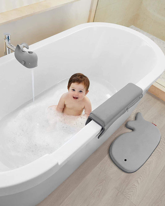 Skip Hop Grey Color Moby Bath time Essentials || 3months to 36months - Toys4All.in