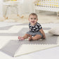 Skip Hop Grey & Cream Playspot Geo Foam Tiles || Birth+ to 24months - Toys4All.in