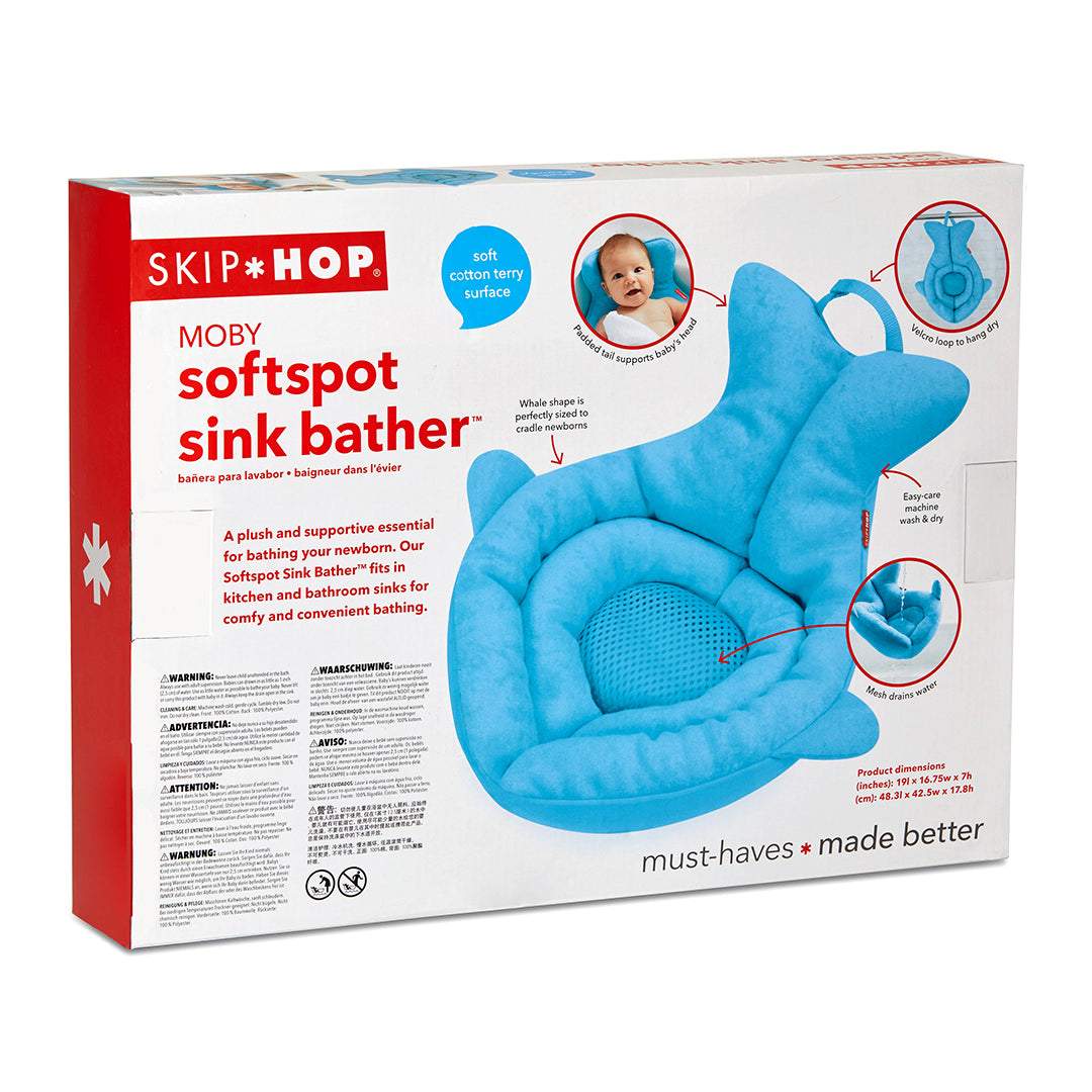 Skip Hop Moby Soft Spot Sink Bather || 3months to 24months || Distress Box - Toys4All.in