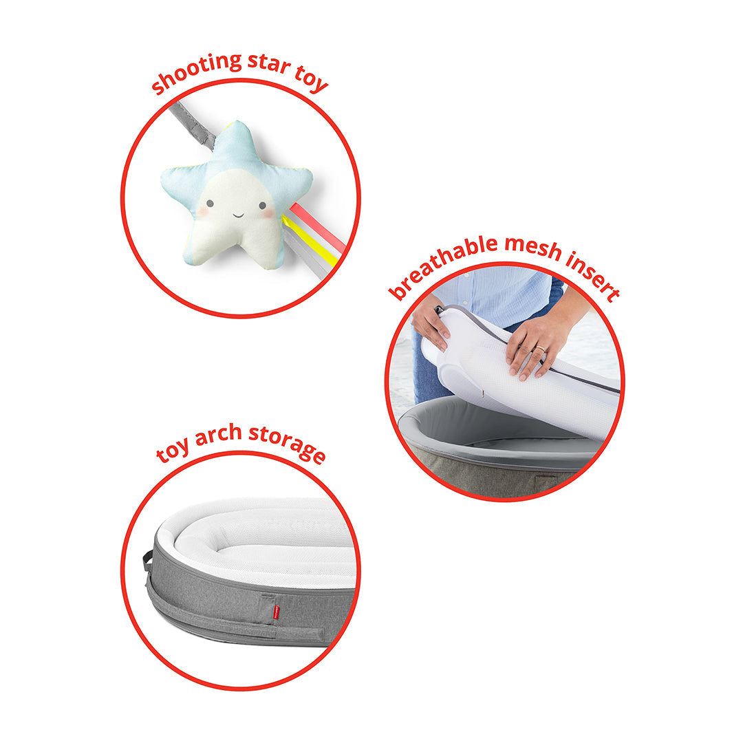 Skip Hop Sweet Retreat 2-Stage Baby Lounger || Birth+ to 9months - Toys4All.in