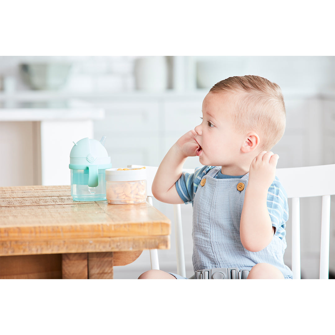 Skip Hop Teal Color 2-in-1 Sip 'n Snack Set || 6months to 48months - Toys4All.in