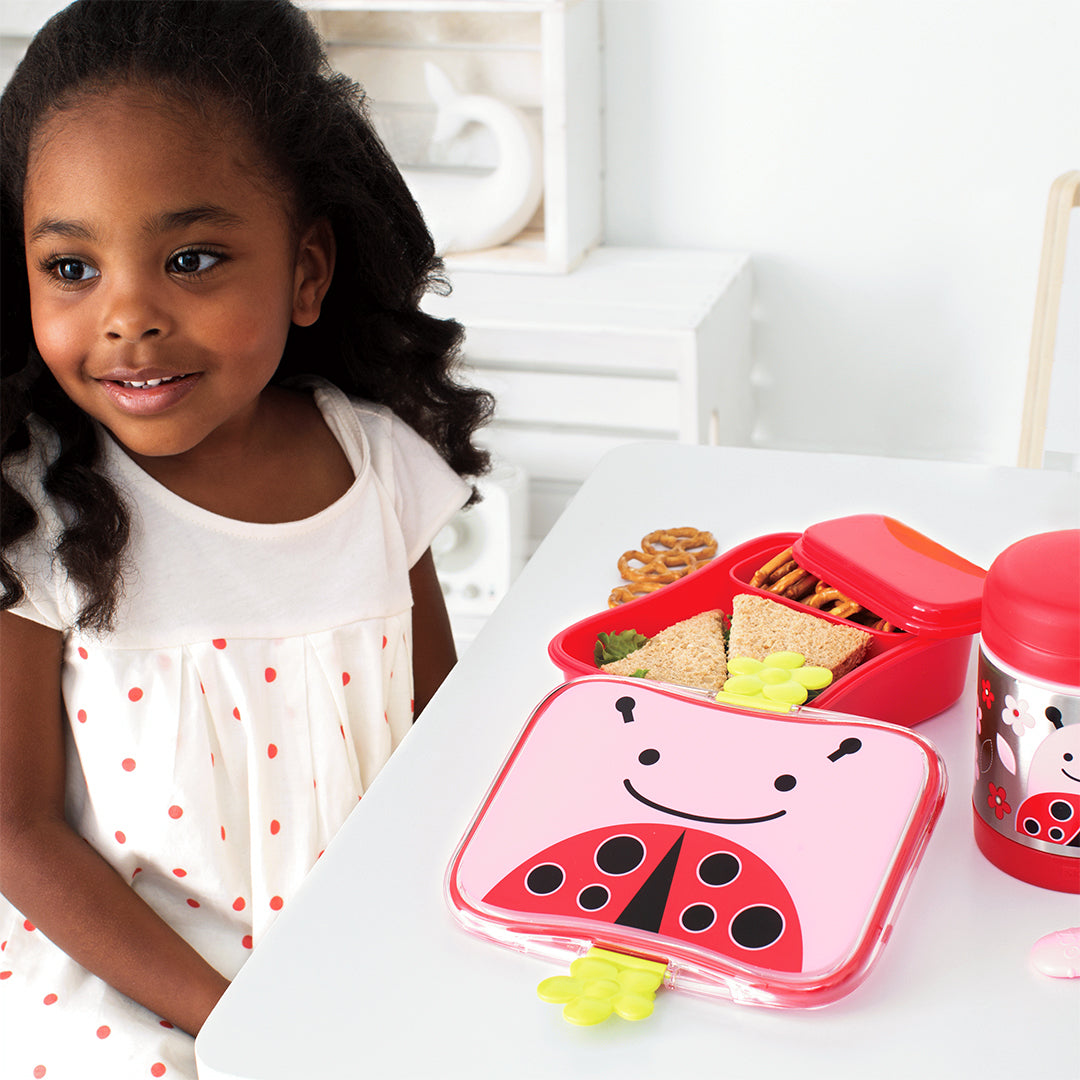 Skip Hop Zoo 4 Piece Lunch Kit || Fashion-Ladybug || 3years to 6years - Toys4All.in