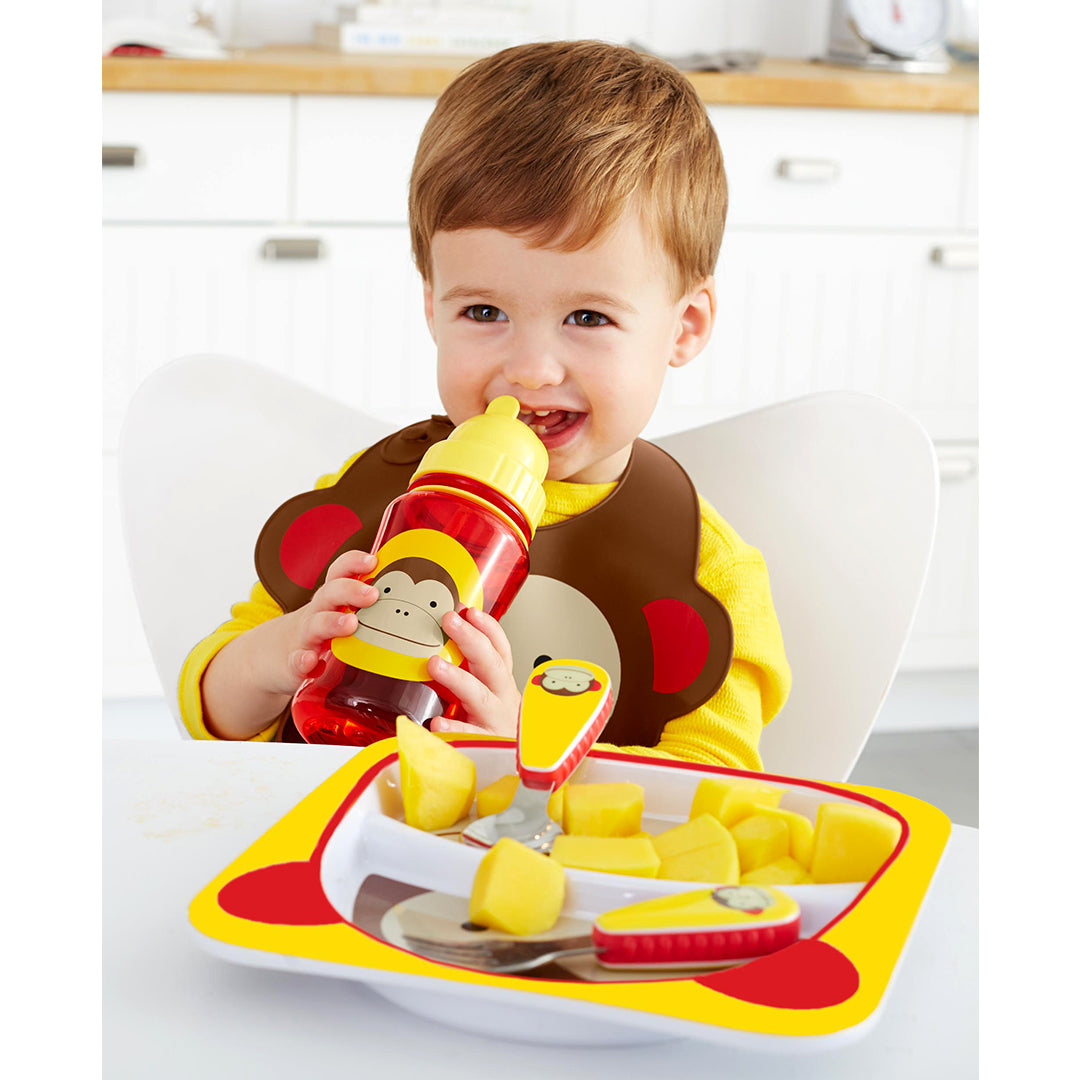 Skip Hop Zoo Fold & Go Silicone Bib || Fashion-Monkey || 6months to 36months - Toys4All.in