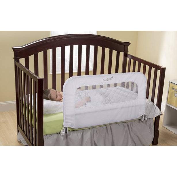 Summer Infant 2in1 Convertible Crib Rail To Bedrail || Fashion-White || Used Birth+ To 24months || Distress Box - Toys4All.in