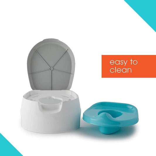Summer Infant 2in1 Step Up Potty || Fashion-Blue & Grey || 18months to 48months - Toys4All.in