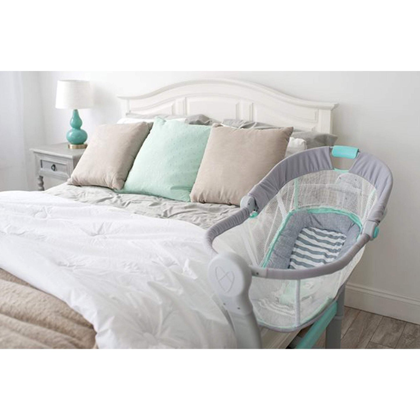 Summer Infant By Your Bed Bassinet || Fashion-Grey || Used for Birth+ To 6months - Toys4All.in