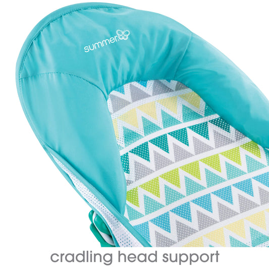 Summer Infant Deluxe Baby Bather Triangles Stripes || Birth+ to 12months - Toys4All.in