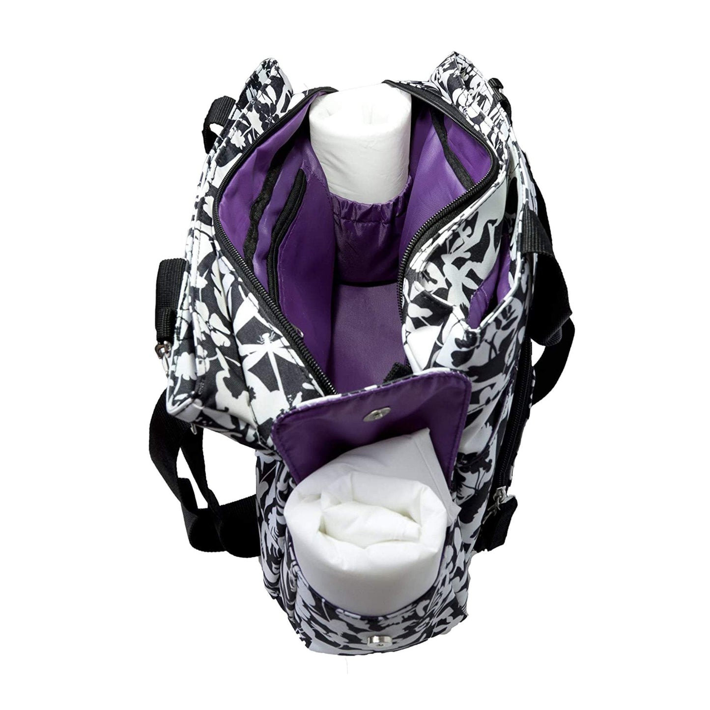 Summer Infant Easton Tote Diaper Bags  Black & White || Birth+ to 24months - Toys4All.in