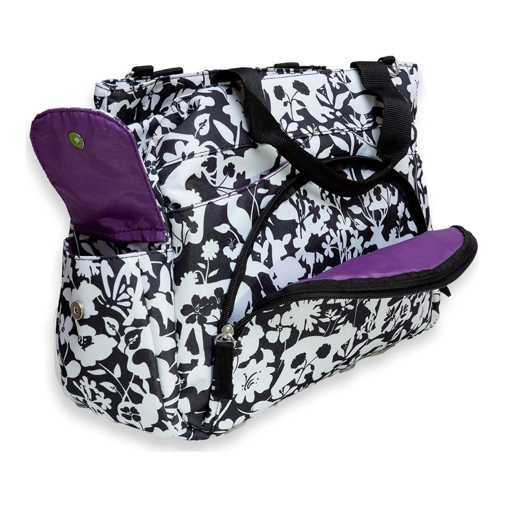 Summer Infant Easton Tote Diaper Bags  Black & White || Birth+ to 24months - Toys4All.in