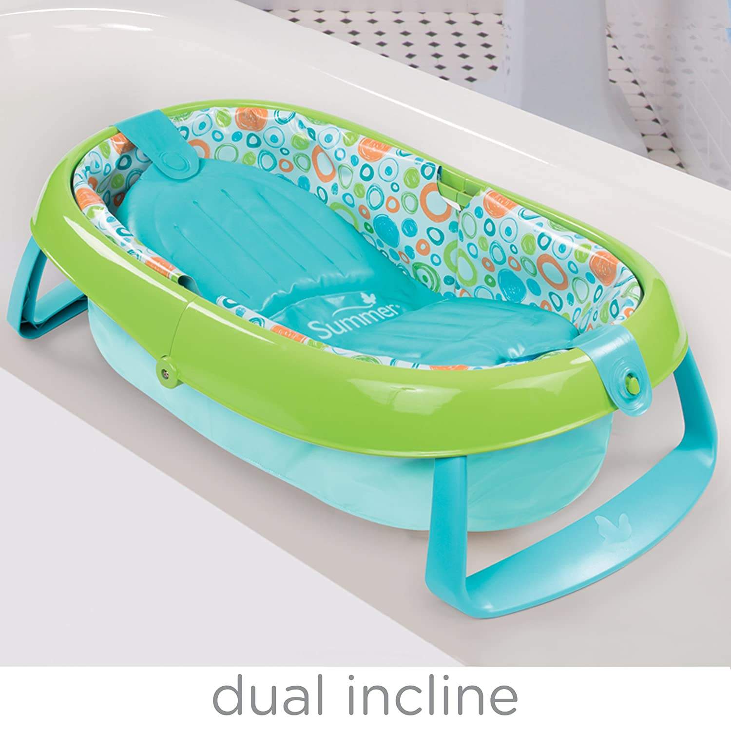 Summer Infant Easystore Comfort Bath Tub Neutral || || Birth+ to 12months || Distress Box - Toys4All.in