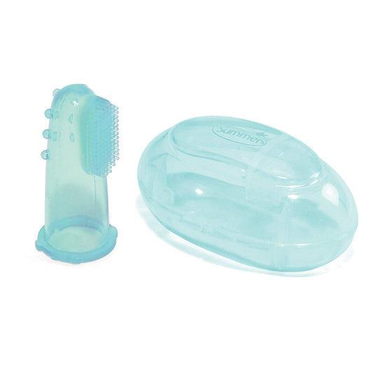 Summer Infant Finger Toothbrush With Case Teal || 3months to 12months - Toys4All.in